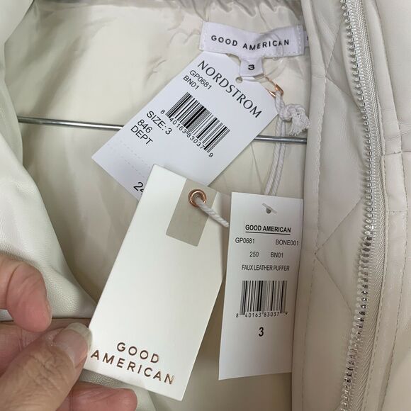 Good American Faux Leather Coat NWT Size L/XL - Picture 9 of 10